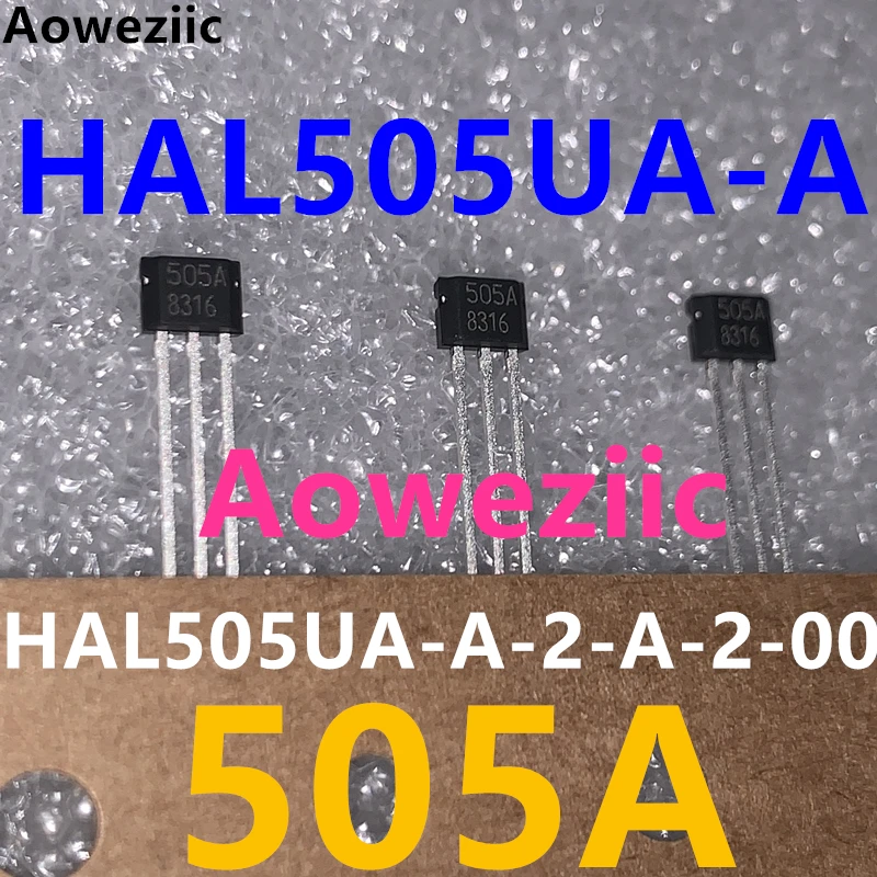 HAL505UA-A NEU TO-92-UA-3 10 x Halleffekt-/ Magnetsensor 