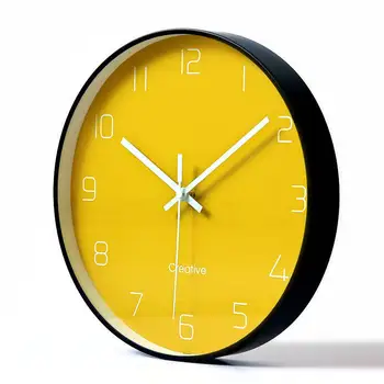 

Nordic Silent Wall Clock Hanging Living Room Silent Hanging Kitchen Clock Creative Clocks Home Bedroom Clock Decoration 50Z005