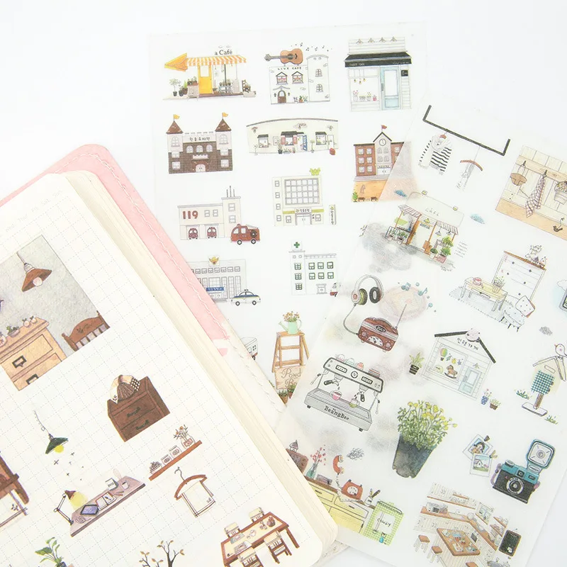 6 шт./лот наклейки для повседневной жизни DIY Скрапбукинг дневник блокнот