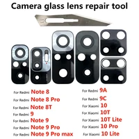 2Pcs Zurück Kamera Glas Objektiv Für Xiaomi Redmi Hinweis 8 8T 9 9C 9S 10S 10T Pro Max 10 Lite Hinten Kamera Vorhang mit Kleber Ersatz