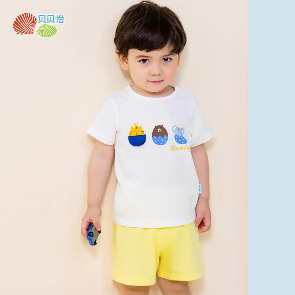 

Bornbay 2 Pieces baby clothes set cartoon summer short sleeve t-shirt+pants suit cotton for kids clothes unisex