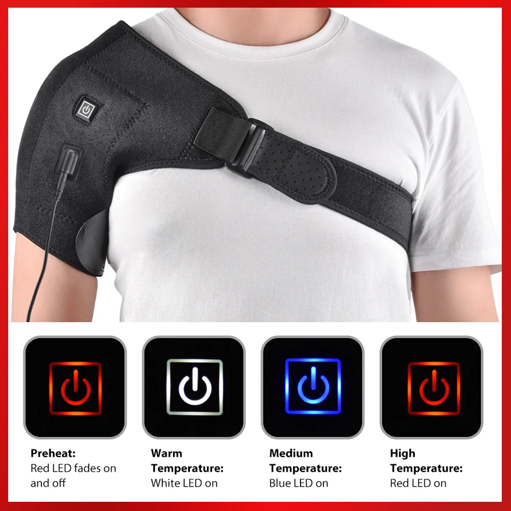 Heat Therapy Shoulder Strap Adjustable Heating Shoulder Brace Relief