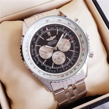 

Breitling- Luxury Brand Mens Watches Mechanical Wristwatches Stainless Steel Strap men's wristwatch women classic business
