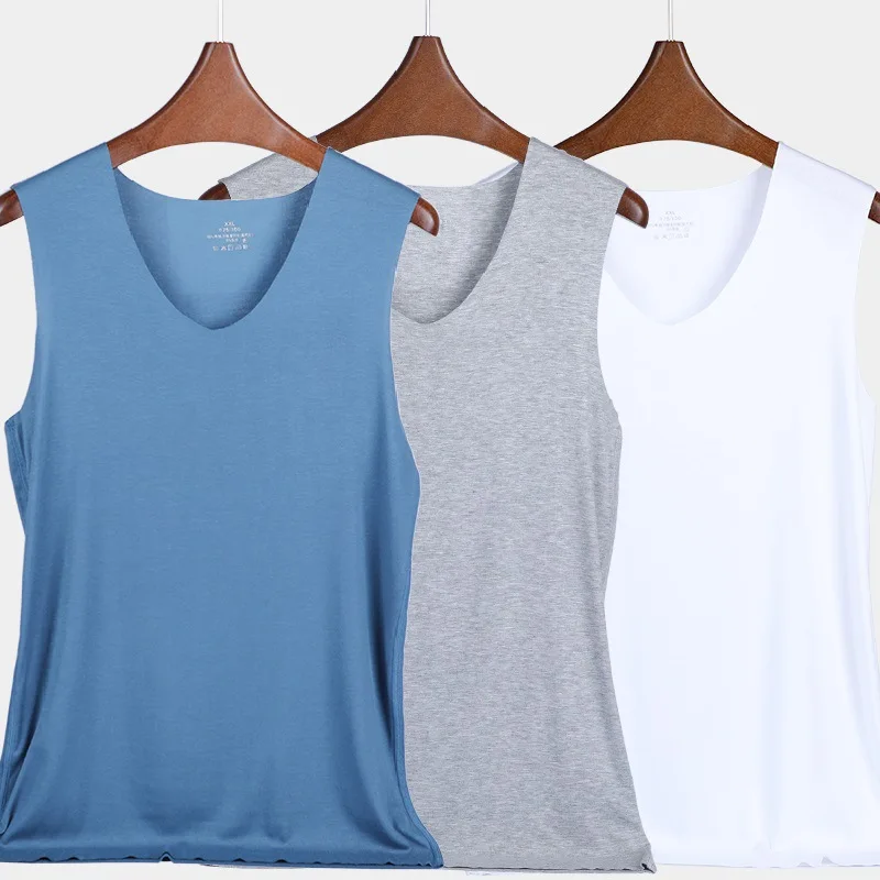 

Modal Loose Vest Casual Men Nightwear Intimate Lingerie Soft Sleepwear Home Clothes Male Shirt Sleeveless Homewear