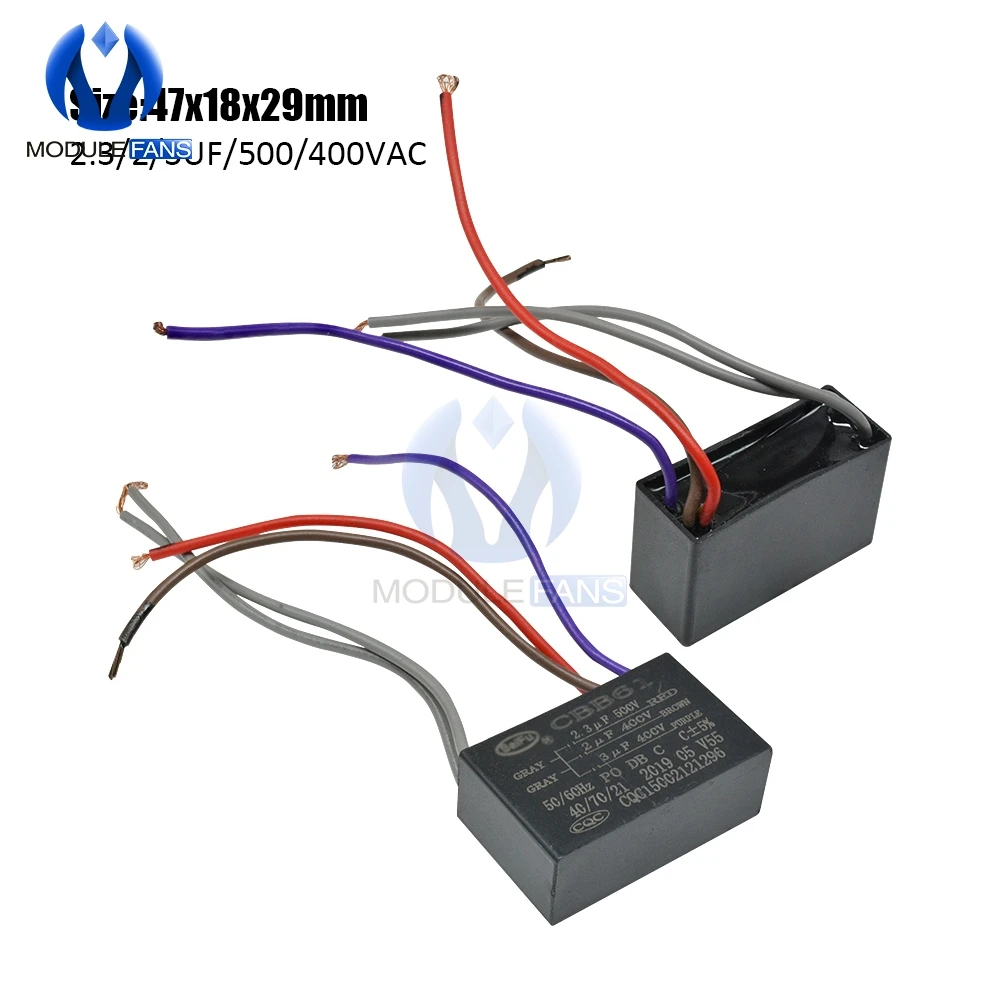 5 Five Wire CBB61 500 V/450 V AC мотор скорость работы Конденсатор Вентилятор для запуска холодильника конденсатор терминал потолочный вентилятор CBB мотор