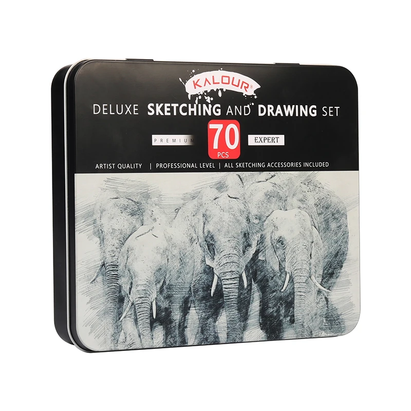 

Professional 70PCS Drawing Sketching Pencils Set Sketch Wood Pencils Perfect Graphite Charcoal For Artist Beginners Art Supplies