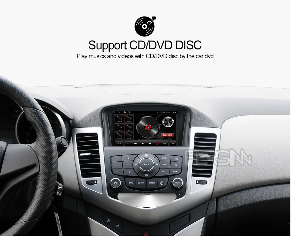 Sale Fersinny ZLKLZ7060 2G+32G Android 8.1 car dvd radio player For Chevrolet Cruze 2008 2009 2010 2011 2012 car gps stereo player 11