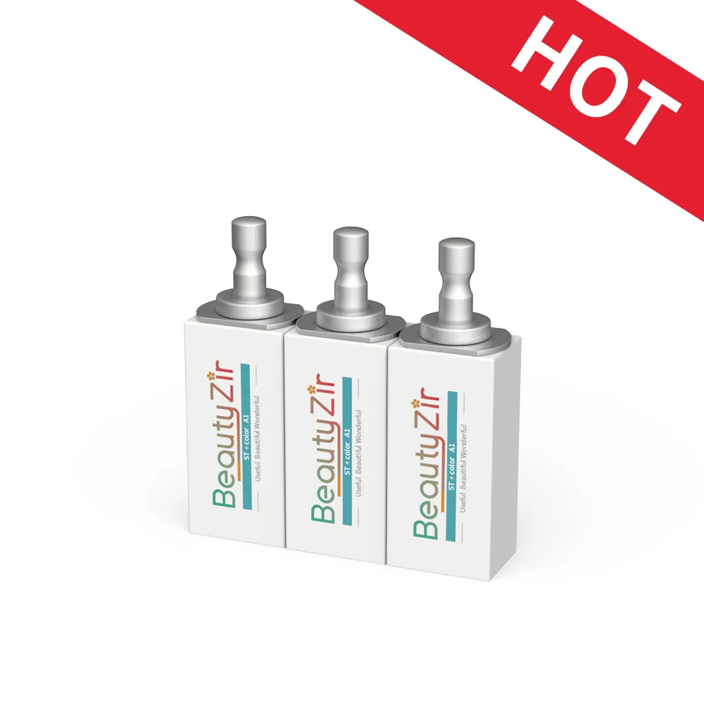 

5 pieces SIRONA zirconia blocks 65*25*22mm preshade zirconia A1-D4 colors