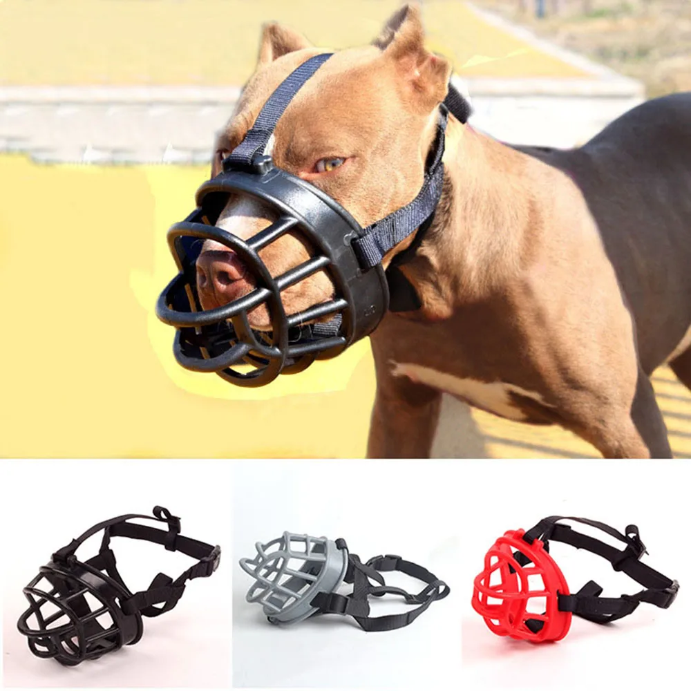 Bozal de silicona suave para perros pequeños, medianos, grandes y x-grandes, cesta transpirable, para mordeduras y ladridos