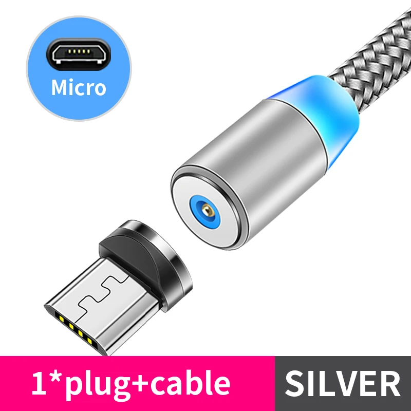 65w charger usb c Magnetic Cable lighting 2.4A Fast Charge Micro USB Cable Type C Magnet Charger 1M Braided Phone Cable for iPhone Xs Samsung Wire quick charge usb c Chargers