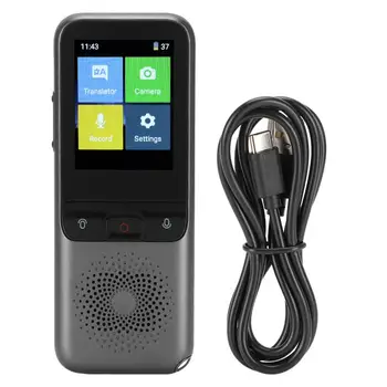 

T11 ABS Black 2.4 Inch Smart Voice Translator 1500mAh Battery Capacity WIFI Artificial Intelligence Language Translation