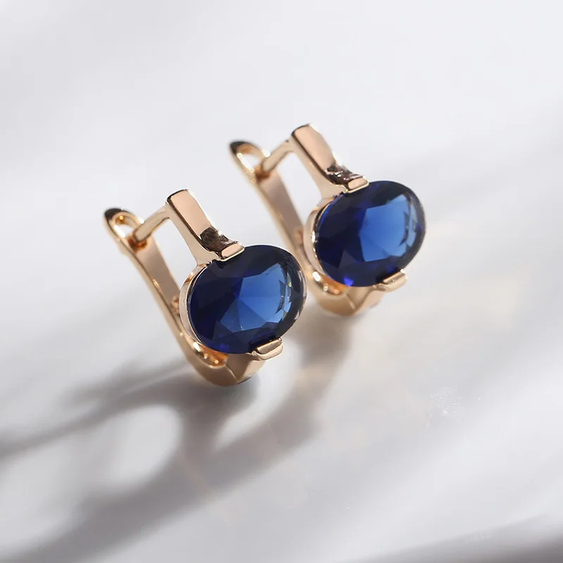 MAIKALE Simple Multicolor CZ Stud Earrings for Women Gold Silver Cubic Zirconia Charm Earrings New Fashion Jewelry Girls Gifts