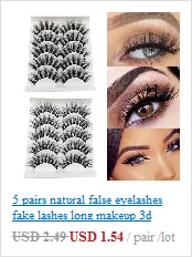 3pcs/set Magnetic eyelashes with Magnetic Eyeliner Eyelash applicator 3D natural false eyelashes Kit magnet false eye lashes