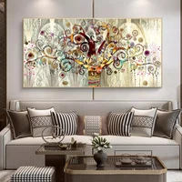 Tree of life by Gustav Klimt Landscape Wall Art Canvas Scandinavian Posters and Prints Modern Wall Art Picture for Living Room 4
