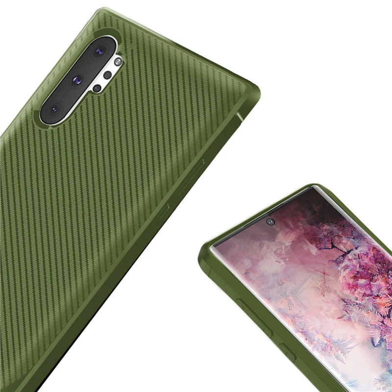Чехол для samsung Galaxy Note 10 Pro Plus, чехол, роскошный бампер из углеродного волокна, силиконовый чехол для телефона, для samsung Note 10 Plus Pro