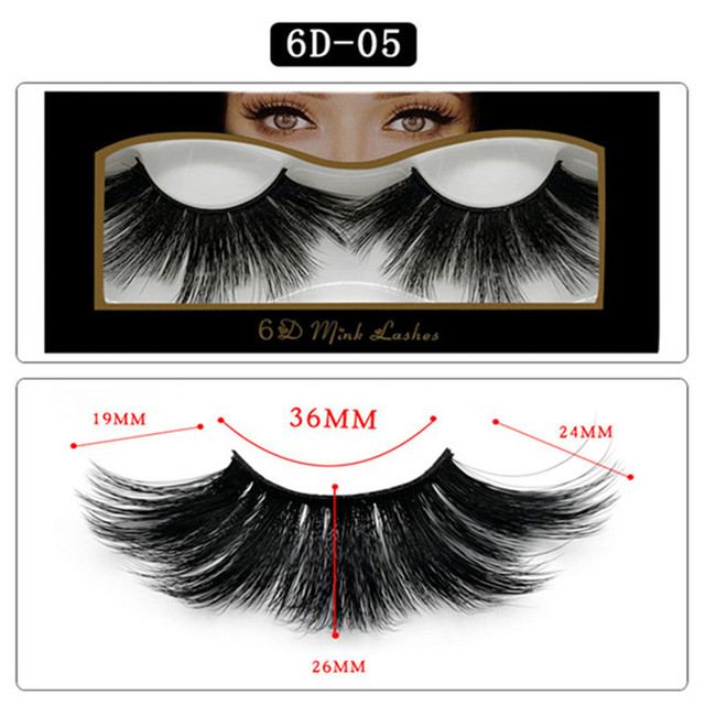 25mm Eyelashes 3D Mink Hair Handmade Natural Natural Long Eyelashes Mink Hair Bundle Eyelash Makeup Eyelash Extension
