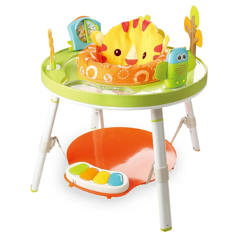 

CHILDREN'S Toy Fitness Jumping Chair Multi-functional Electronic Keyboard Baby Educational Game Table Joy Swing Chair
