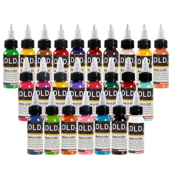 

25 bottles of tattoo ink, permanent makeup, eyebrow pencil, lip liner, tattoo, coloring material, eyebrow pencil color