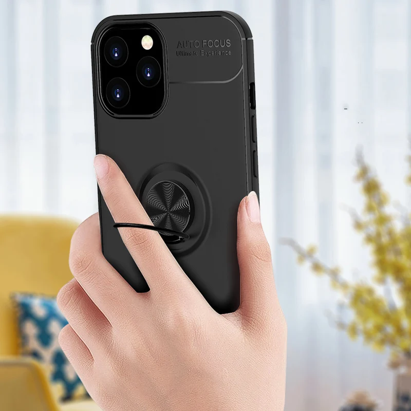 Чехол для iPhone 12 Pro Max Mini магнитный металлический автомобильный держатель мягкий