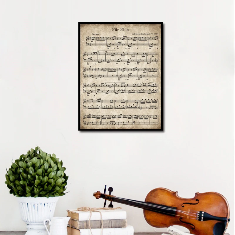 Vintage Sheet Music Art Prints