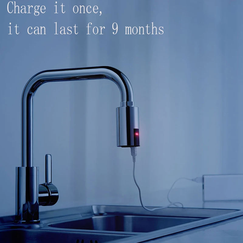 SmartTouchBathroomKitchenFaucetSensorWatersavingSprayerTap