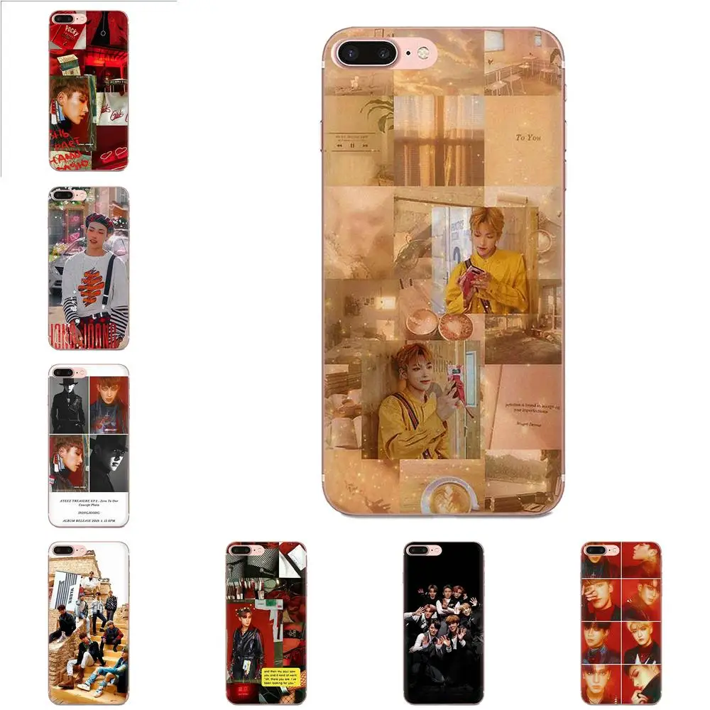 

For Xiaomi Redmi Mi 4 7A 9T K20 CC9 CC9e Note 7 9 Y3 SE Pro Prime Go Play Soft Protective Cover Case Ateez Hongjoong Seonghwa