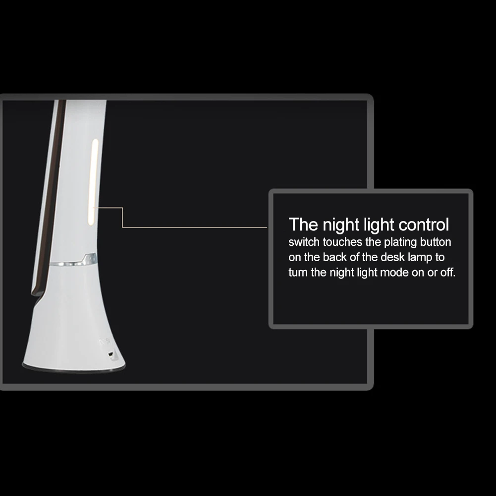 Диммируемый ABS ночной Светильник для общежития с сенсорным управлением, домашний портативный складной светильник для гостиной, настольная лампа, светодиодная 5 Вт, прочная зарядка через usb