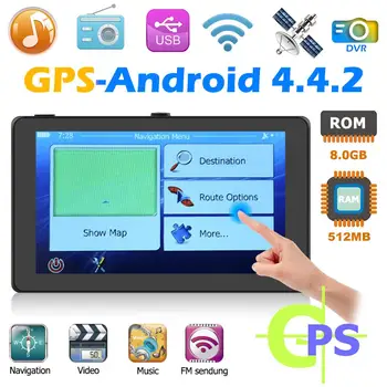 

7 inch Touch Screen Android GPS Convenient Practical User-friendly Design Navigator Car DVR Dashcam Bluetooth WiFi AV-IN