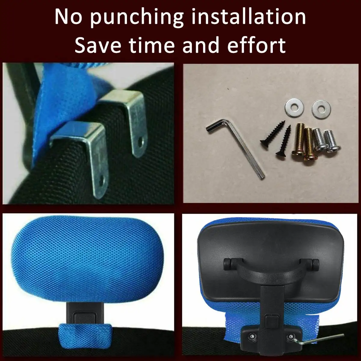 Computer Chair Office Chair Headrest with Adjustable Lifting Neck Protection Pillow Headrest for Chair Office Accessories