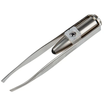 

Makeup LED light removal Eyelash eyebrow hair tweezers