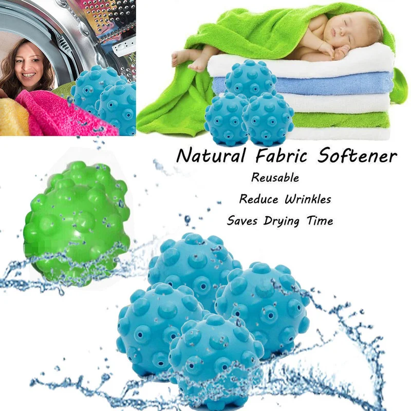 Steam Dryer Ball Wrinkle Remover Release Drying Ball Washer Dryer Fabric Softening Washing Washing Machine 2pcs laundry ball