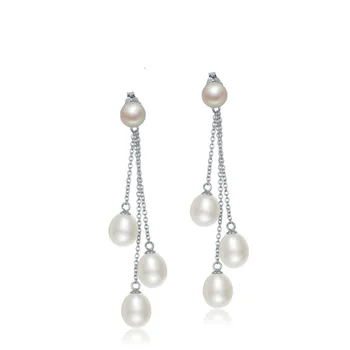 

Freshwater Pearl Earrings S925 Silver Inlaid Pearl Earrings Pearl Ladies Ladies Style Jewelry For Girlfriend Gift