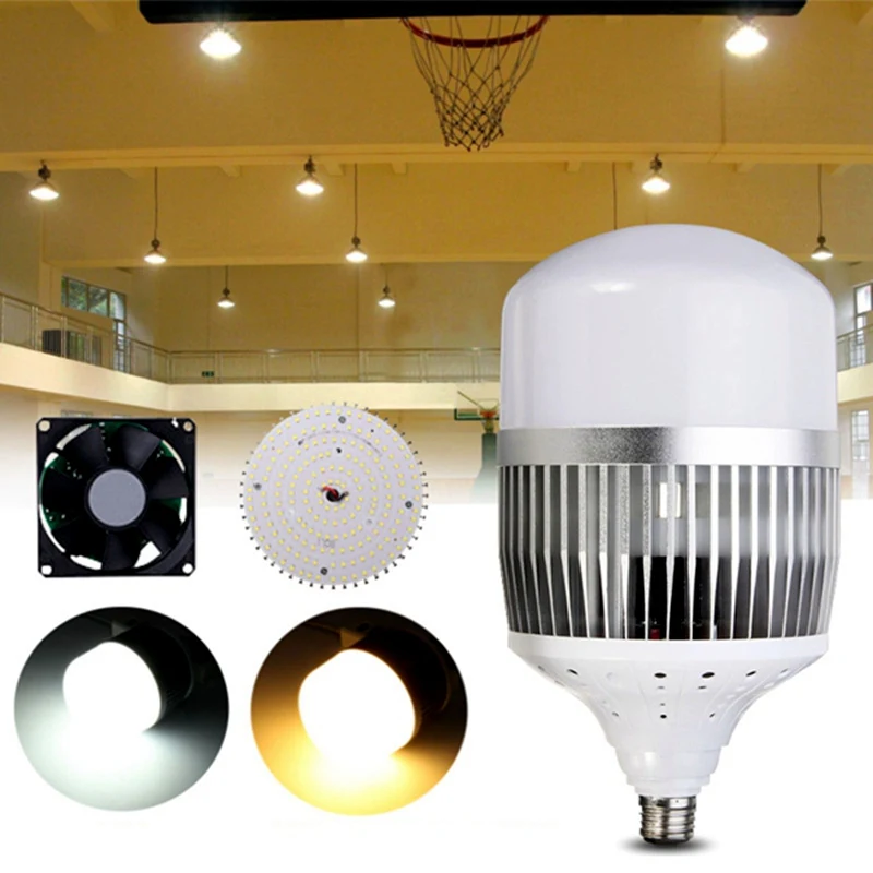 

200W LED E27 High Bay Light Bulb Super Bright High Power Workshop Lamp Factory Industry Courtyard Lamps Workshop Lighting