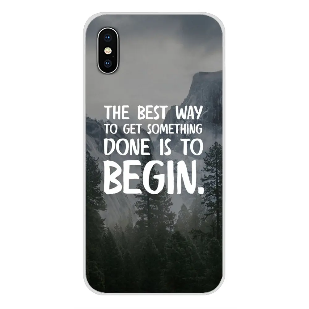 Для Apple iPhone X XR XS 11Pro MAX 4S 5S 5C SE 6S 7 8 Plus ipod touch 5 6 аксессуары чехол для телефона Чехлы мотивационные цитаты
