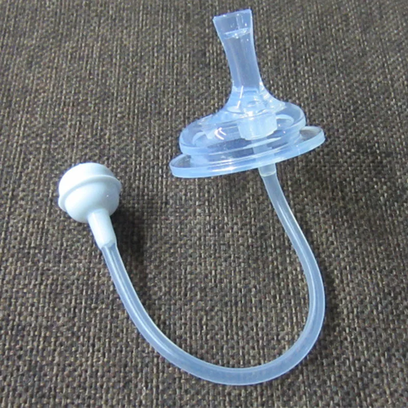 Silicone Straw 360 градусов можно вращать обучения с откидная крышка для чашек Бутылка Чашка малышу ощущение свободы герметичные питьевой воды ручка младенцев двойной - Цвет: Silicone Straw