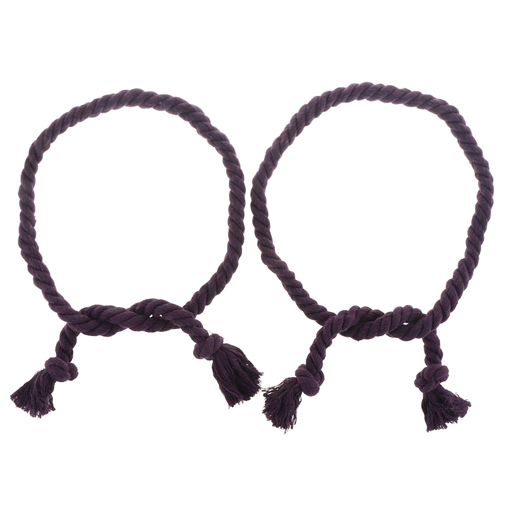 Hand Weave Rope Tiebacks Holdbacks For Curtains Voile Nets Drapes Total Length - 86cm (2pcs Pack)