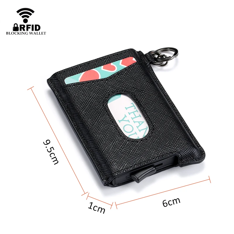 DIENQI RFID визитница мужской кошелек черный тонкий мини-кошелек мужской тонкий маленький кожаный волшебный кошелек деньги кошелек Walet Vallet