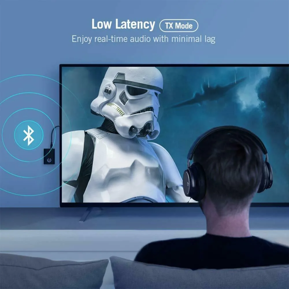 2-в-1 Беспроводной Bluetooth 5,0 приемник адаптер с разъемом подачи внешнего сигнала AUX 3,5 мм Jack стерео Беспроводной передатчик для автомобильного Динамик наушников