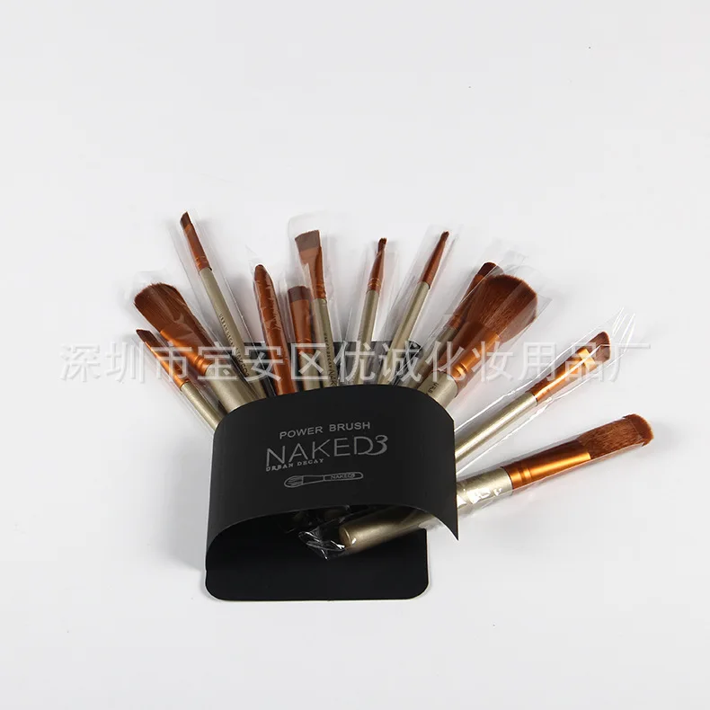 В настоящее время доступны оптом Naked3 кисти для макияжа 12 оловянный набор для макияжа NK3 портативные инструменты для макияжа