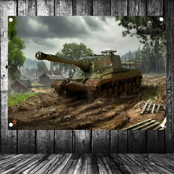 

WW2 Wehrmacht Tank Panzer Military Posters Senior Art Waterproof Cloth Flag Banner Tapestry Mural Vintage Decor Upholste A1