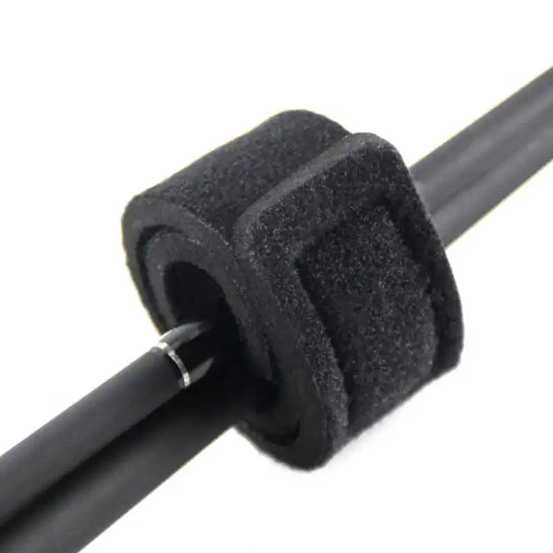 Fishing Rod Holder Fishing Rod Tie Holder Strap Outdoor Fishing Rod Carry Strap Neoprene Sling Elastic Adjustable Tackle Holder Hook Loop Tie