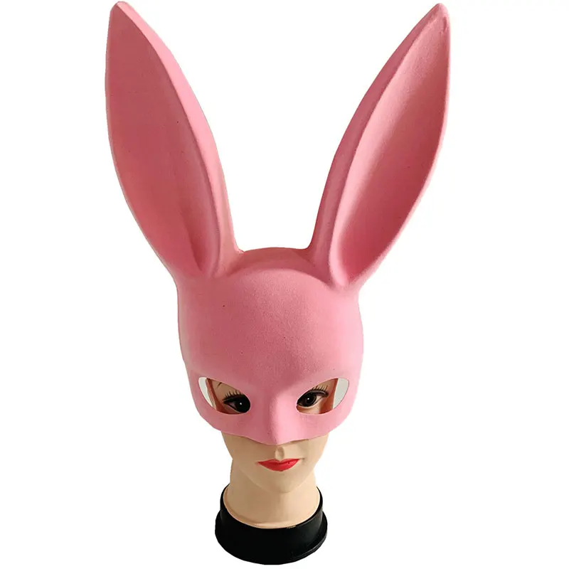 Милый кролик длинные уши повязка маска кролика Хэллоуин маскарад вечерние аксессуары для косплея Декор маски для девочек женщин