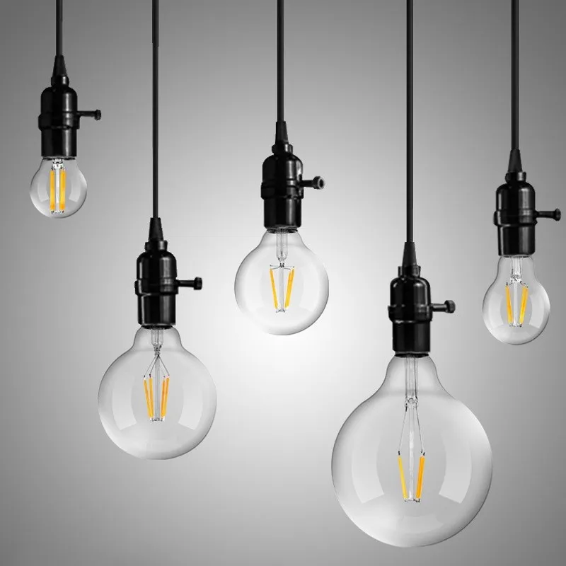 Led 필라멘트 전구 COB 유리 G80 G95 G125 큰 글로벌 전구 6W 10W 12W 필라멘트 전구 E27 투명 유리 실내 램프 AC220V