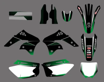 

Motorcycle Background Stickers Team Graphic Star Decal For Kawasaki KX250F KX 250F KXF250 KXF 250 2006 2007 2008