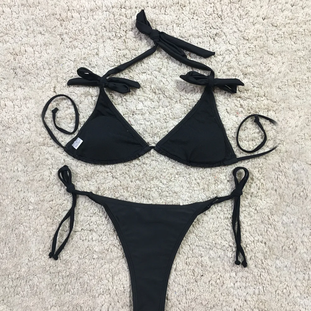 NEW bikini sexy hot erotic Solid color bikini tanga sexy 2020 bikini set high waist womens wimwear Bandage swimsuit girl monokin NEW bikini sexy hot erotic Solid color bikini tanga sexy 2020 bikini set high waist womens wimwear Bandage swimsuit girl monokin