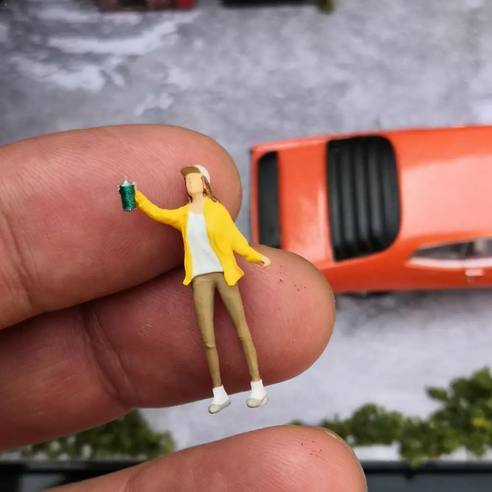 

Racemedal Graffiti Baseball Cap Limited Edition Villain Accessories 1/64 Macro Model Photography Scene W5P1