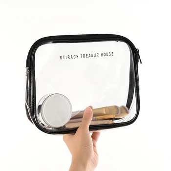 

Cosmetic Travel Accessories Bathroom Organizer PVC Clear Toiletries Bag Waterproof Toiletry Wash Bag Makeup Brush Storage