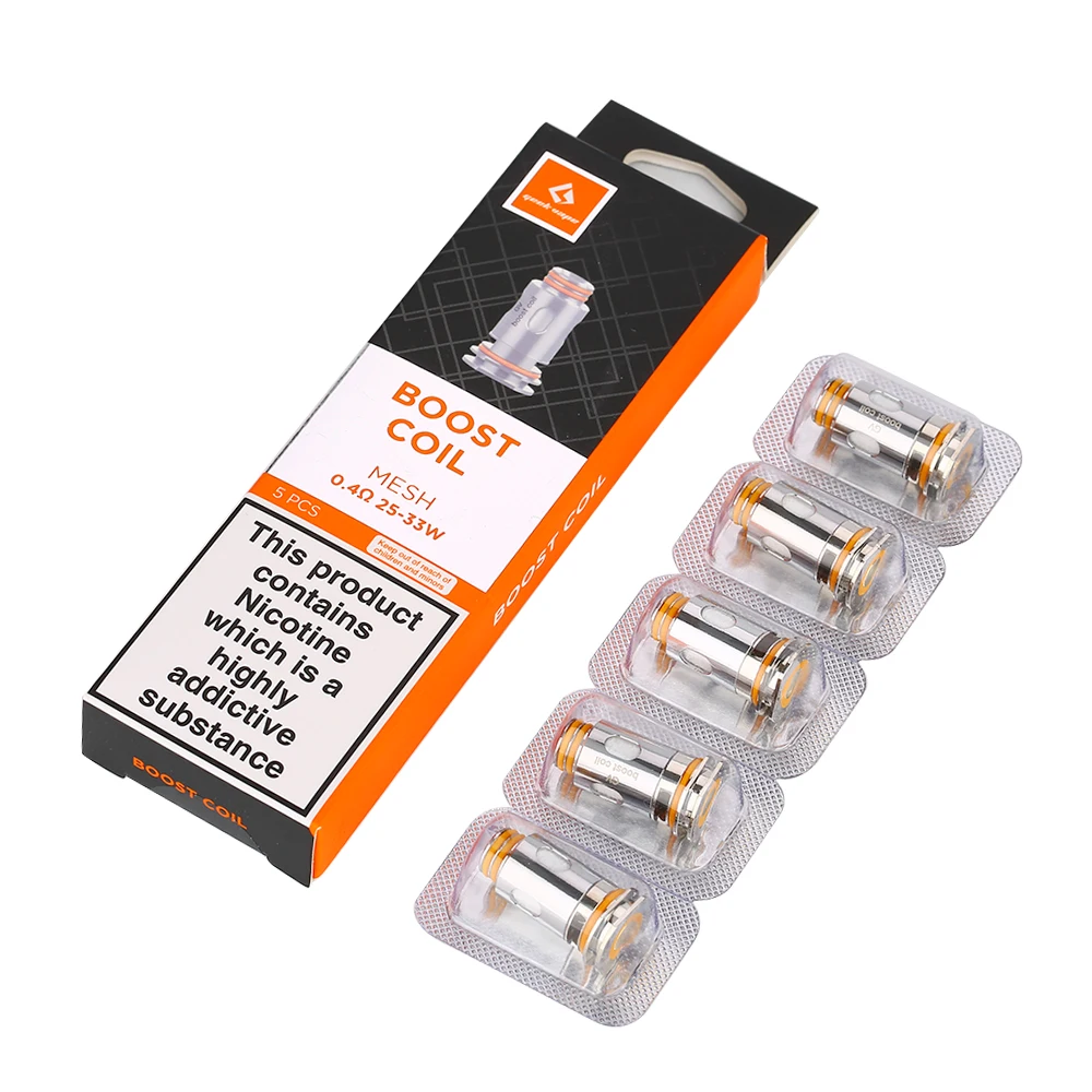 5 шт./упак. Geekvape Aegis Boost замена катушки 0.4ohm/0.6ohm головки для Geekvape Aegis Boost pod kit электронная сигарета катушки