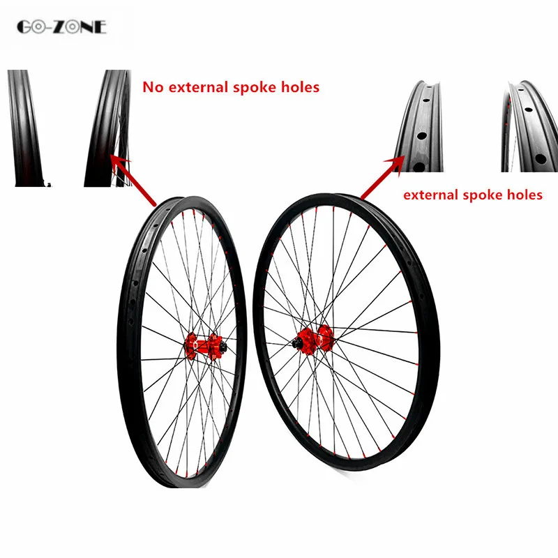 Go-zone rodas mtb 29 Асимметричная 30x24 мм бескамерная xc/am горный велосипед Карбоновые колеса novatec D411SB D412SB 100X15 142X12 колесная