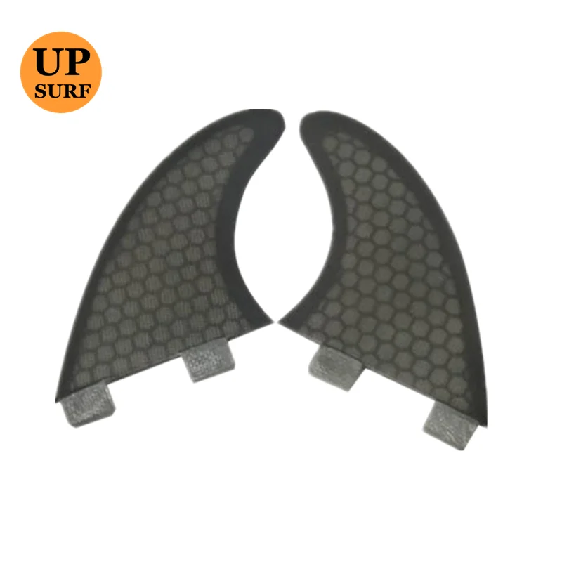

Double Tabs/Single Tabs Gray/Clear Color Twin fin GX rear fin（Foil: 0/50）Fiberglass Surfboard Fin surf Fins 2pcs per set